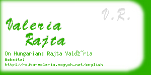 valeria rajta business card